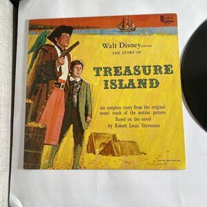 Walt Disney Treasure Island Vinyl Record Story Soundtrack Vintage 1964 Musical